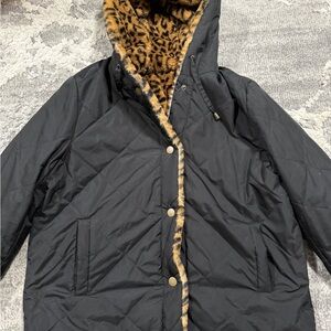 Trina Turk Reversible Faux Fur Jacket